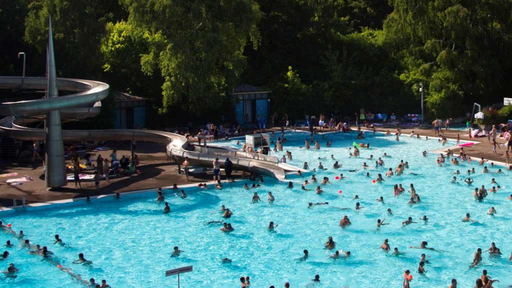 Swimming, Berlin, Germany,