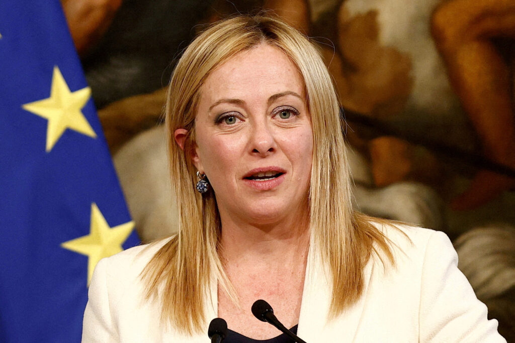 FILE PHOTO: Italian Prime Minister Giorgia Meloni