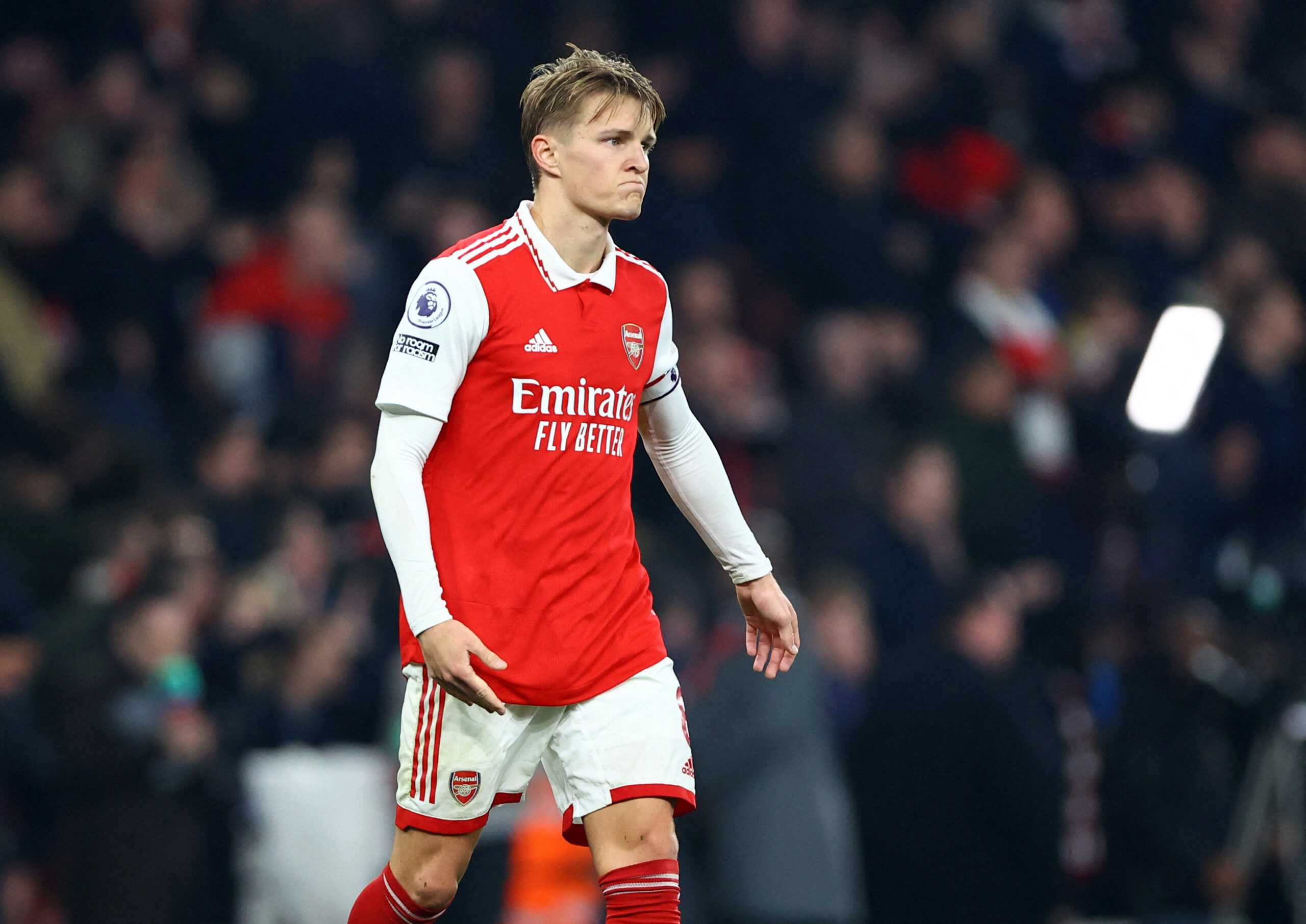 Arsenal's Martin Odegaard looks dejected after the match REUTERS/Hannah Mckay