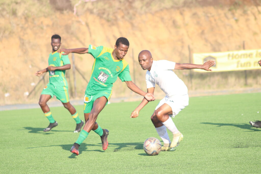 Green Mamba beat Madlenya 2-1 to claim the top spot in the MTN Premier League on Sunday at KaLanga Technical Center.