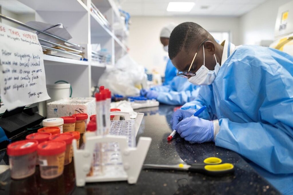 Scientists in the lab.