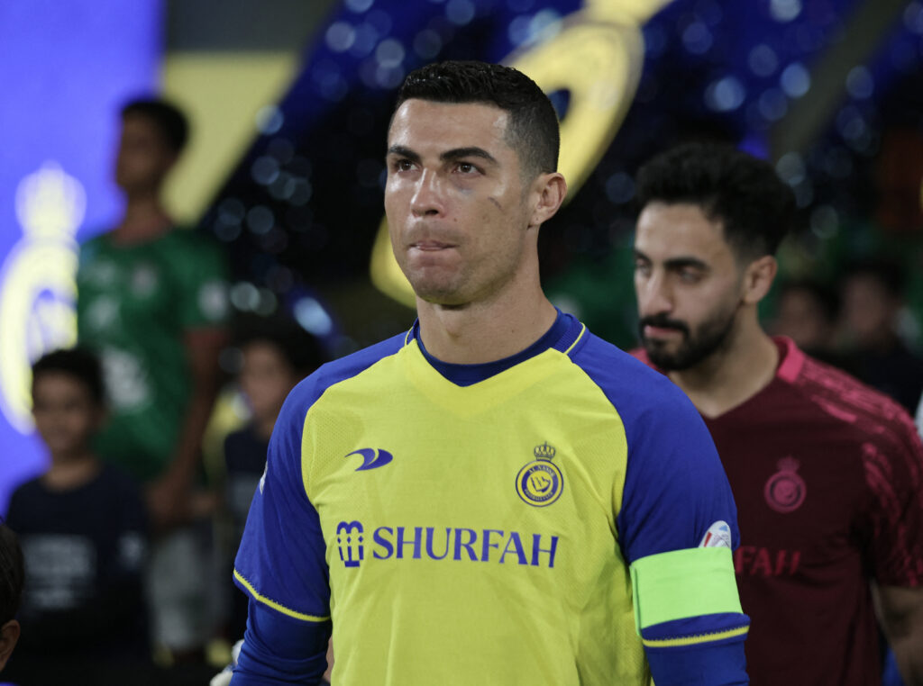 Al Nassr's Cristiano Ronaldo walks out before the match REUTERS/Ahmed Yosri/File Photo