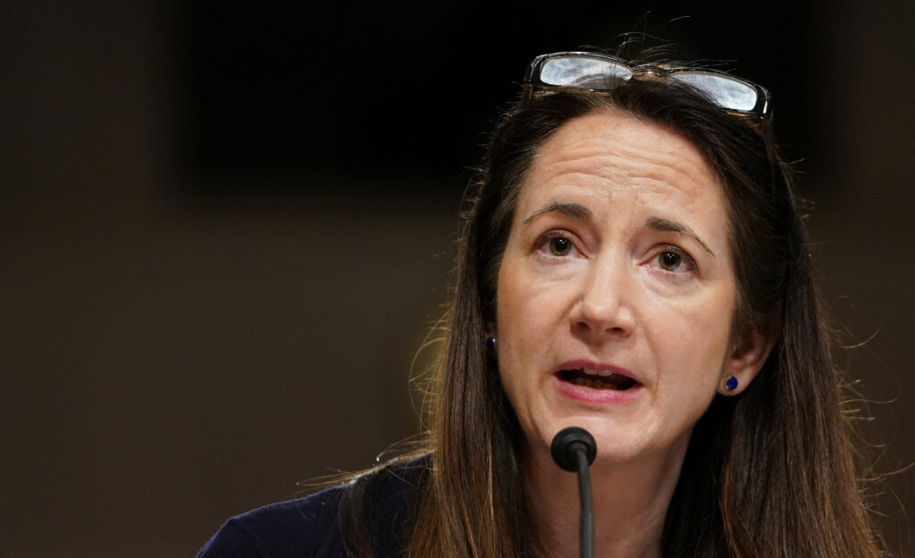 U.S. Director of National Intelligence Avril Haines testifies before a Senate Armed Services Committee hearing on "worldwide threats" at the Capitol in Washington, U.S. REUTERS/Kevin Lamarque