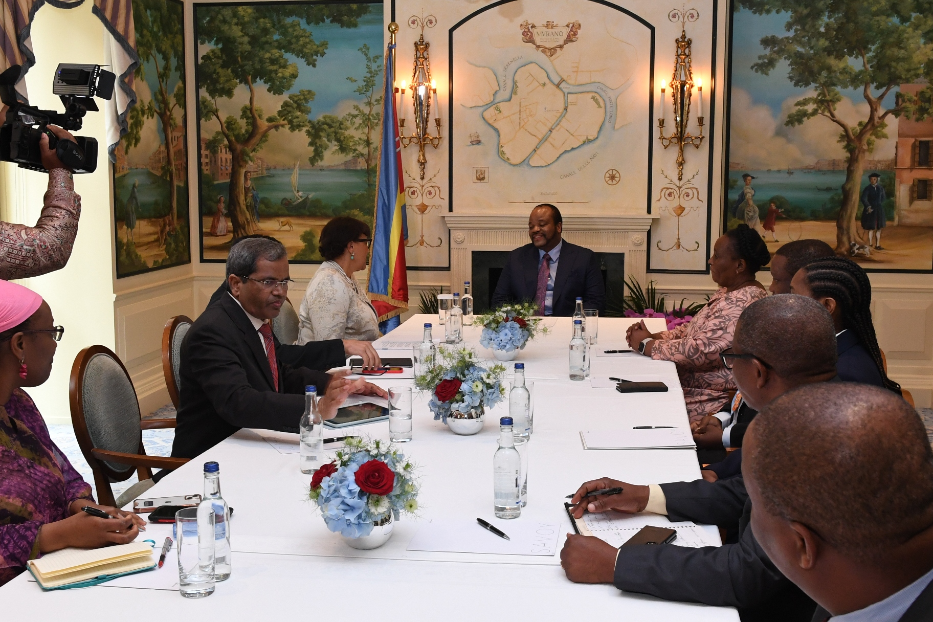 The Commonwealth Secretary General Patricia Scotland paid a courtesy call on  His Majesty King Mswati III, during which they held talks on various issues touching on politics, the economy and digital transformation, among many others. Picture: Len Mohale