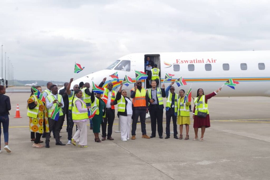 The Eswatini Air Flight in Durban, South Africa. Picture: Khulile Thwala.