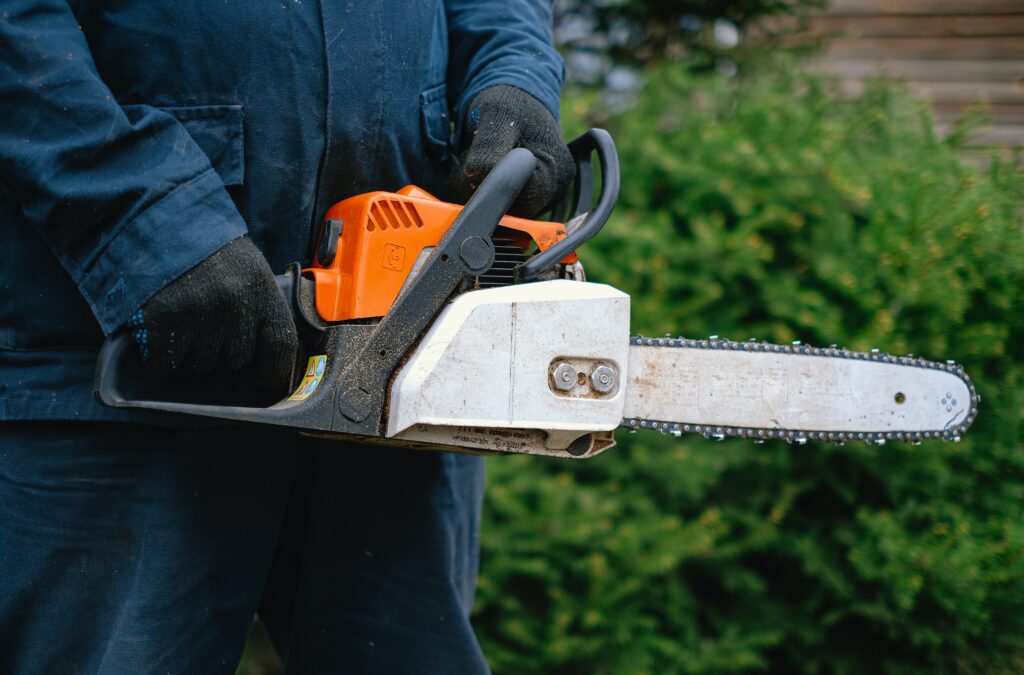 A soccer fan was arrested after going to a stadium with a chainsaw. Picture: Anna Shvets