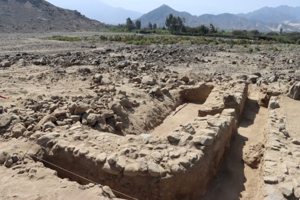 A burial site dating from around 3,800 years ago is pictured after archaeologists found human remains, in La Libertad, Peru August 9, 2024. Raquel Velezmoro Malaver/Oficina de Comunicaciones e Imagen Institucional - Universidad Nacional de Trujillo/Handout via REUTERS