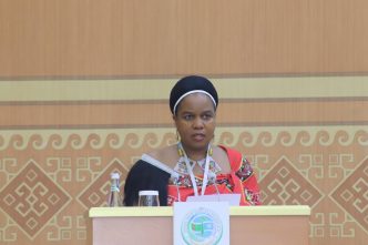 Minister of Home Affairs HRH Princess Lindiwe at the International Conference on the Role of Women in Modern Society in Awaza, Turkmenistan, December 15, 2025. | Photo: Eswatini Government