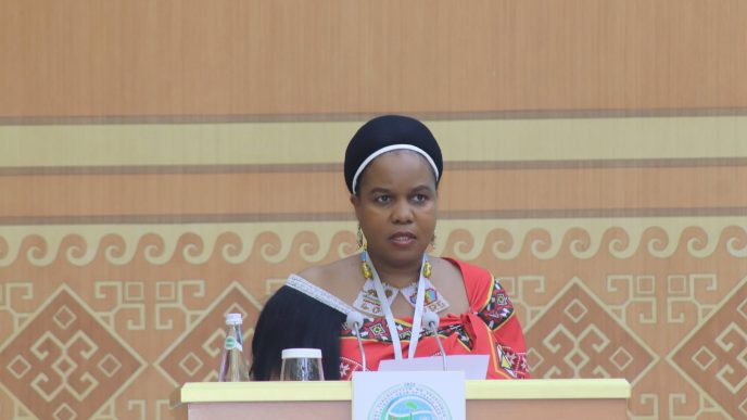 Minister of Home Affairs HRH Princess Lindiwe at the International Conference on the Role of Women in Modern Society in Awaza, Turkmenistan, December 15, 2025. | Photo: Eswatini Government