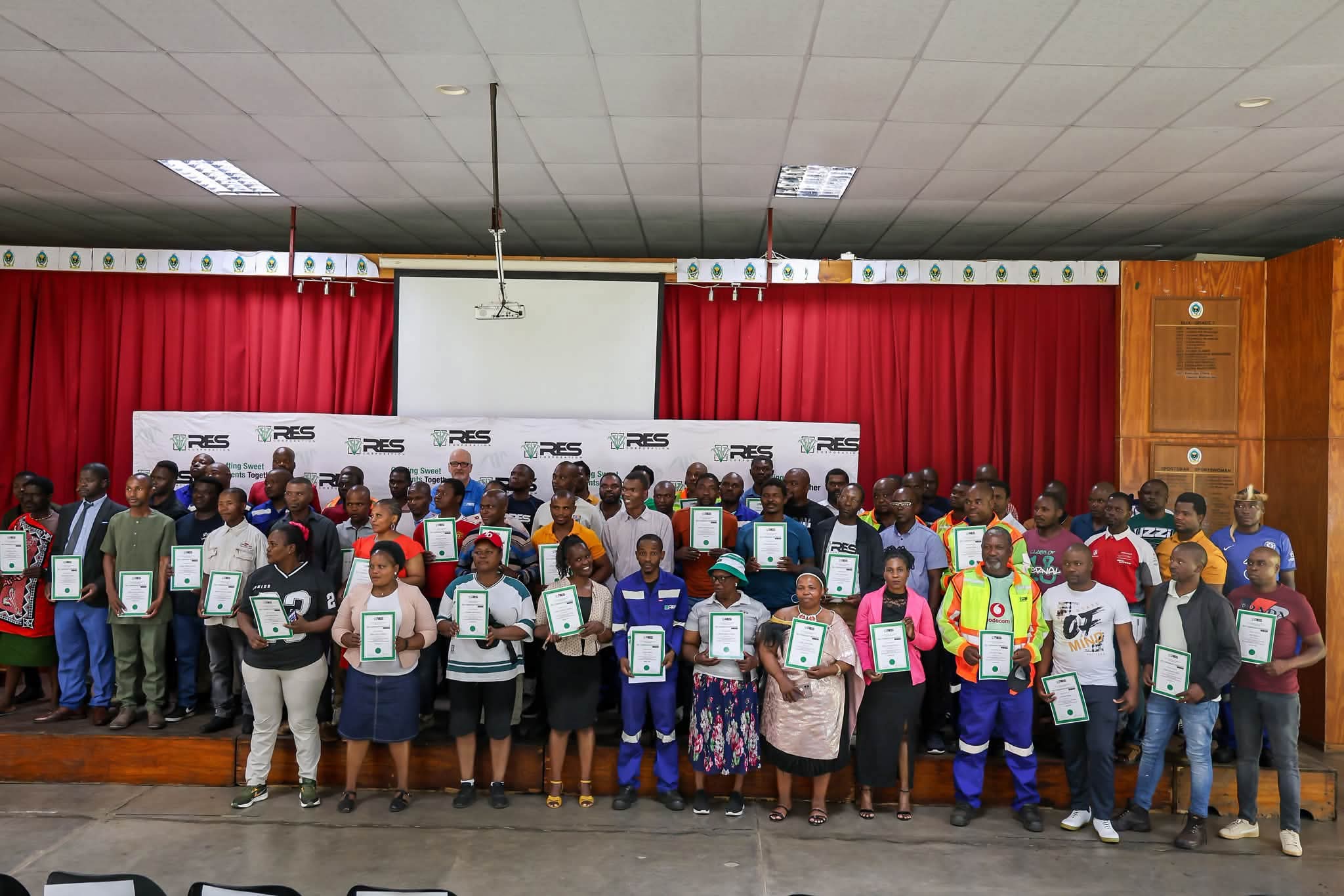 Royal Eswatini Sugar Corporation Awards 82 Workers RPL Certificates